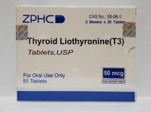 Thyroid Liothyronine (T3) ZPHC 50mcg, 50tab (INT)